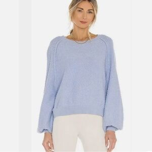 Free People Found My Friend Sweater in Light Blue size Small